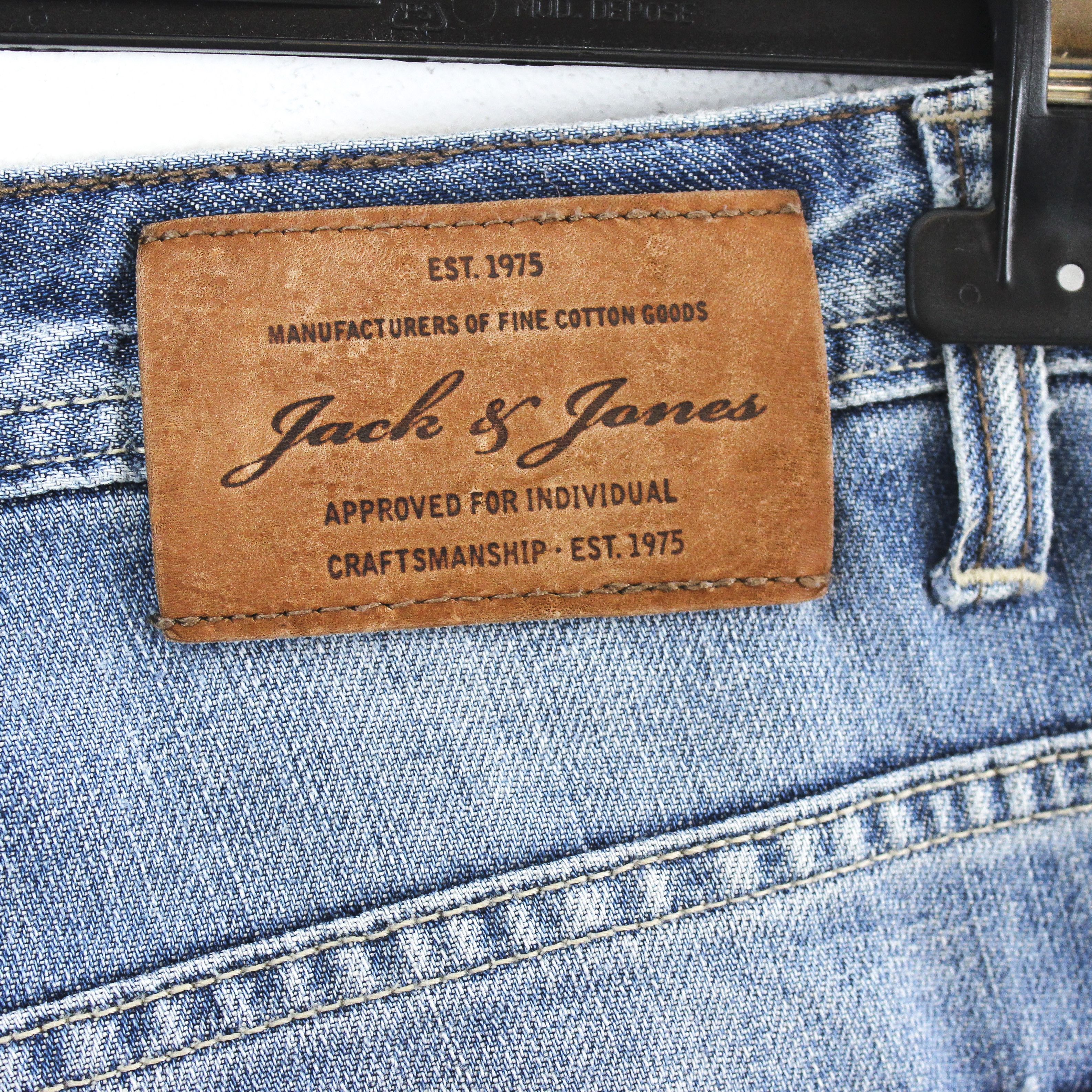 Jack & Jones Tim W31 L32 Slim Straight Jeans Denim Pants Trousers Ripped Size US 31 - 4 Thumbnail