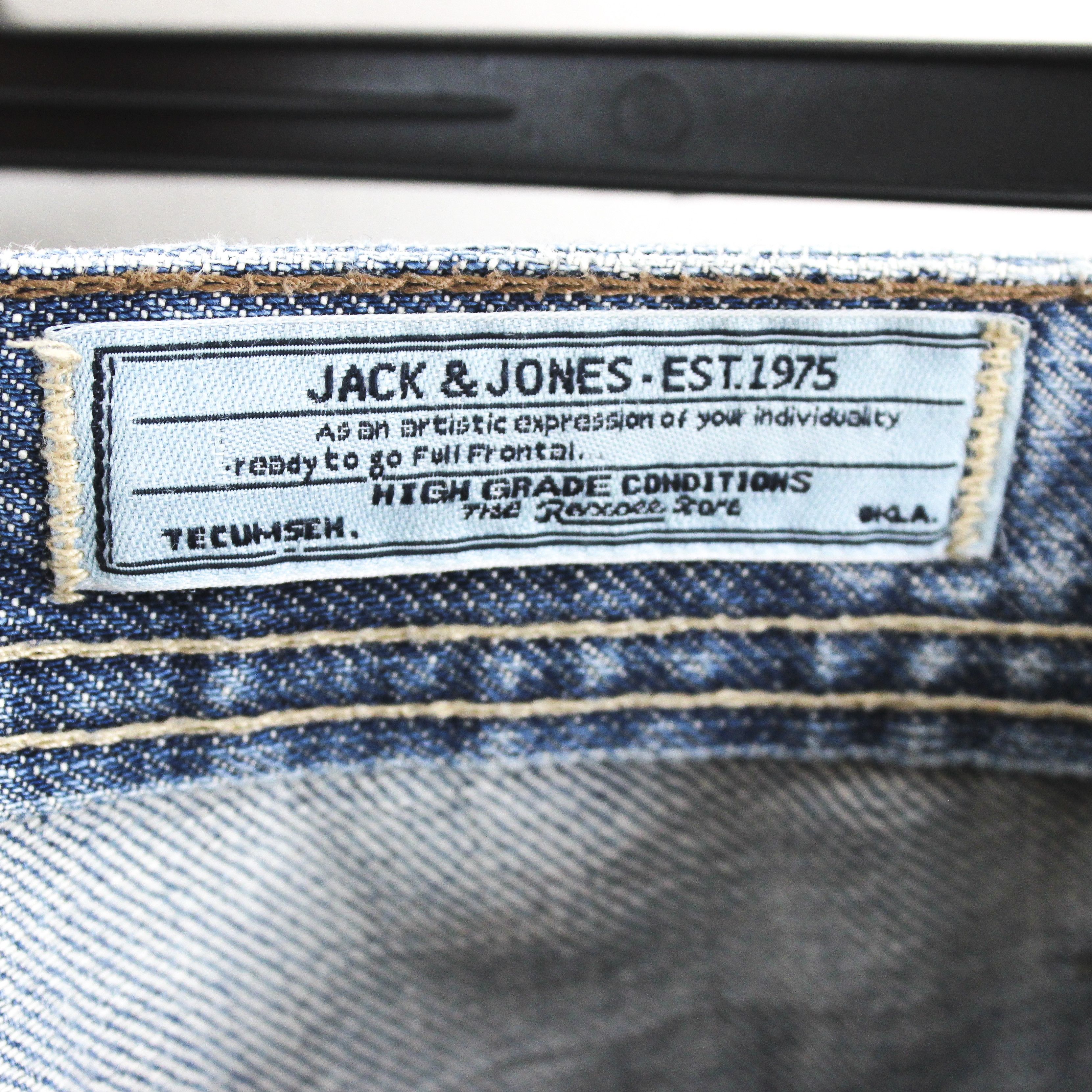 Jack & Jones Tim W31 L32 Slim Straight Jeans Denim Pants Trousers Ripped Size US 31 - 5 Thumbnail