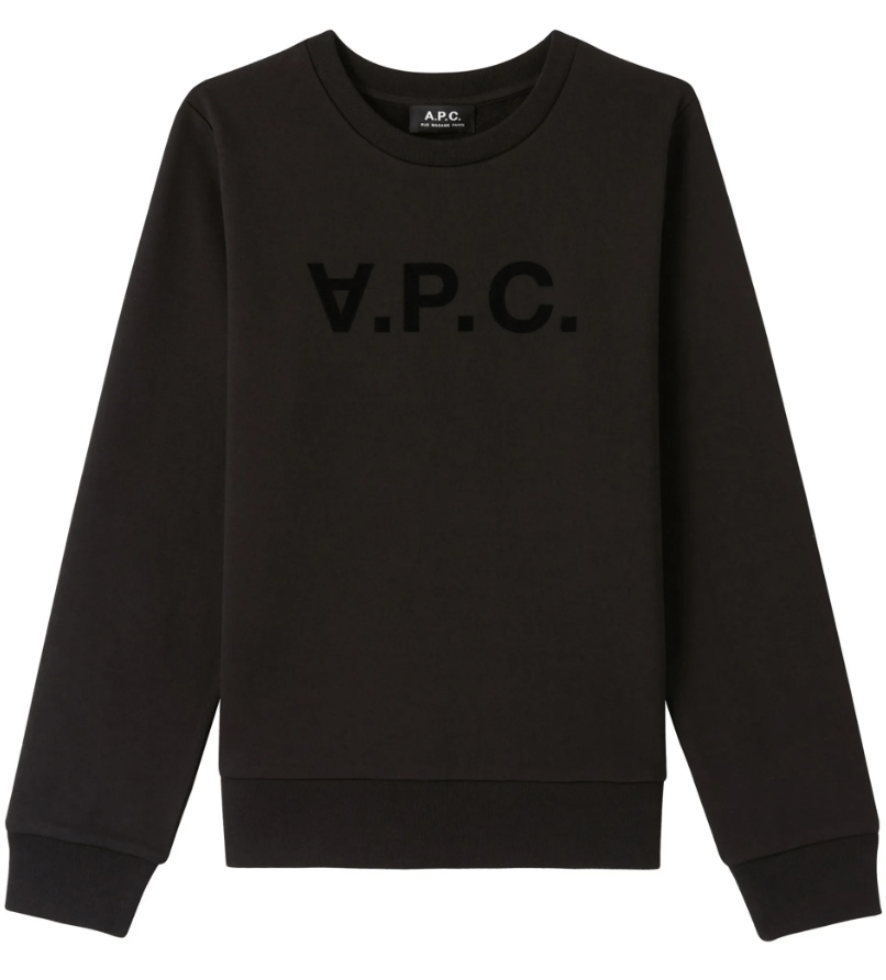 A.P.C. RUE MADAME PARIS WOMAN SWEATER VIVA BLACK Size M