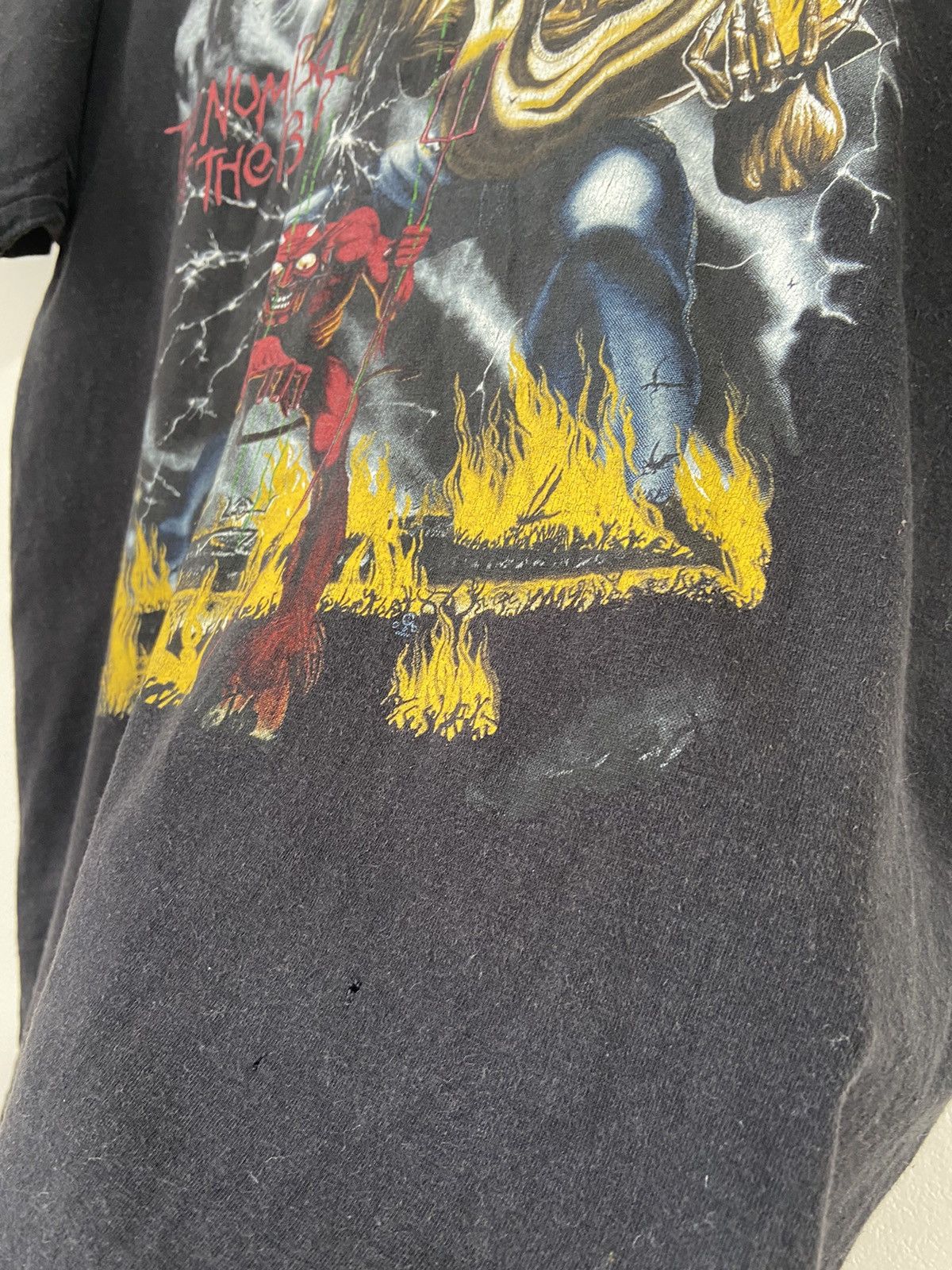 Band Tees Vintage Y2K Iron Maiden The Number of The Beast Bootleg Tee Size US M / EU 48-50 / 2 - 11 Thumbnail