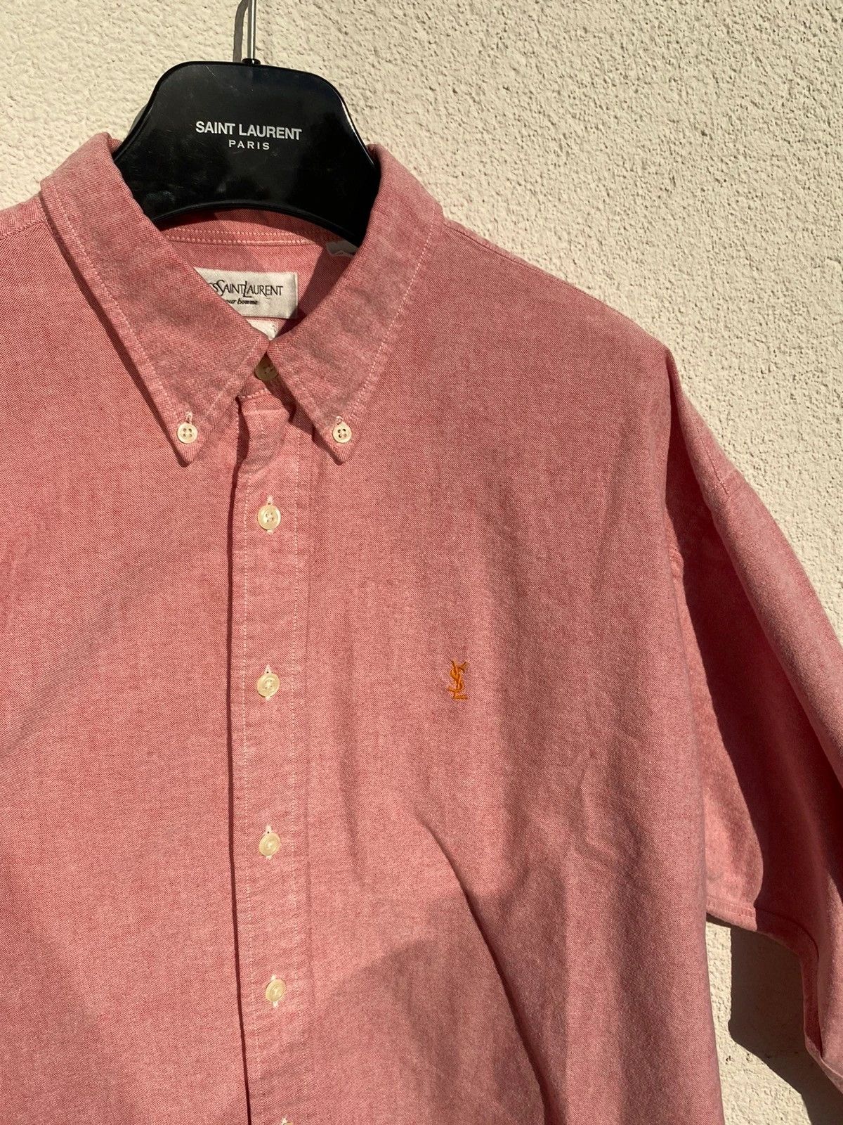 Yves Saint Laurent Super Soft YSL Shirt Pinky Cotton Yves Saint Laurent shirt Size US XL / EU 56 / 4 - 3 Thumbnail