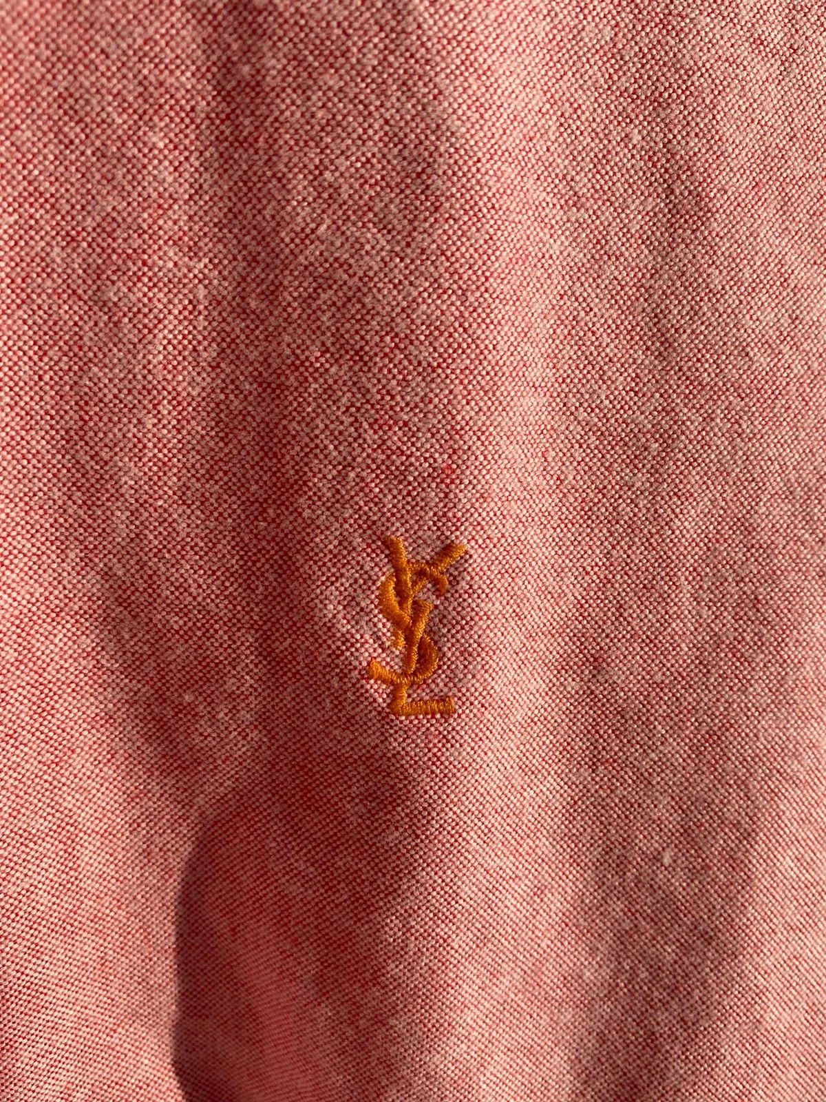 Yves Saint Laurent Super Soft YSL Shirt Pinky Cotton Yves Saint Laurent shirt Size US XL / EU 56 / 4 - 2 Thumbnail