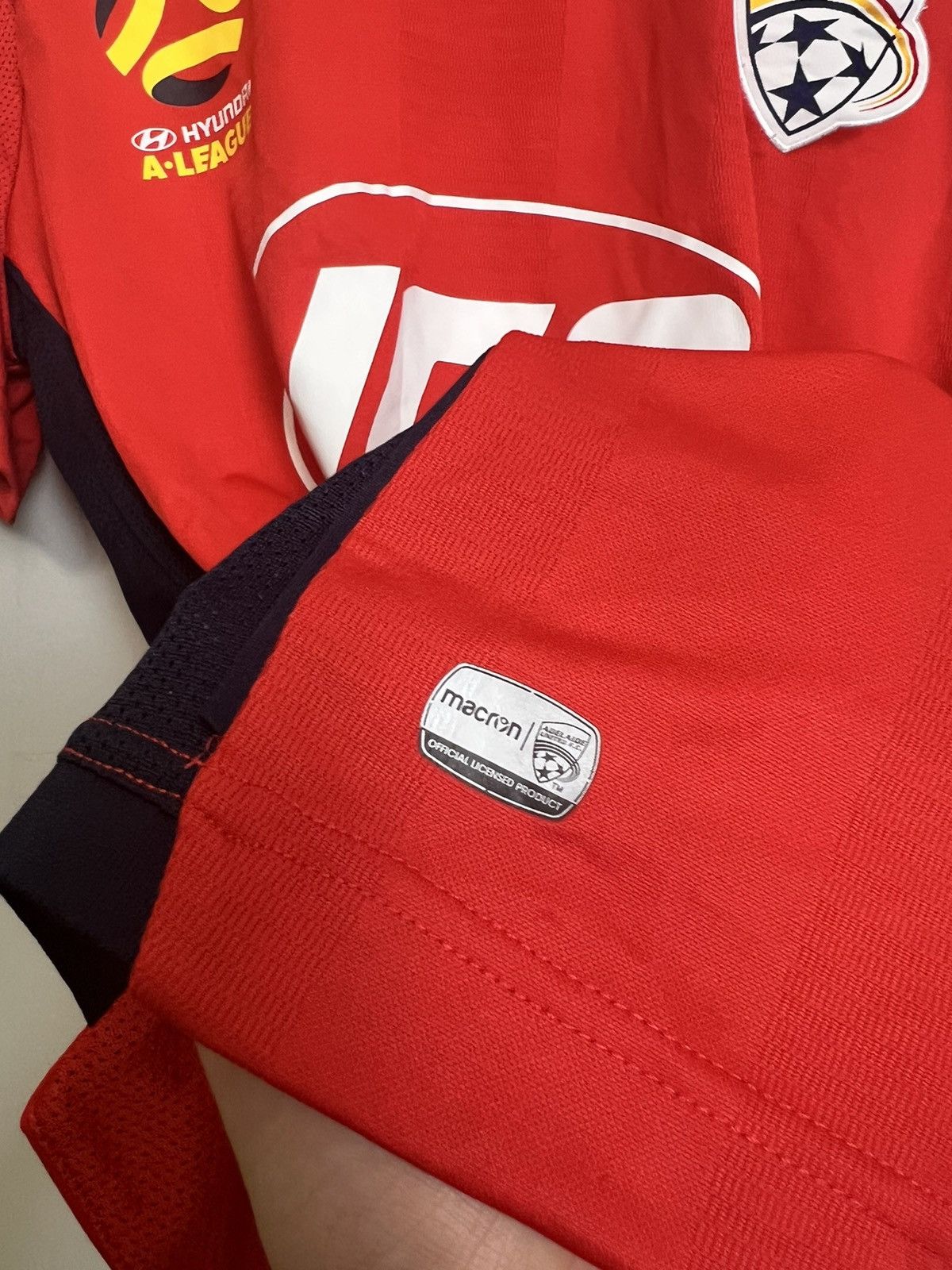 Macron Rare Vintage Macron Adelaide Australia 00s Jersey Soccer Kit Size US XL / EU 56 / 4 - 6 Thumbnail