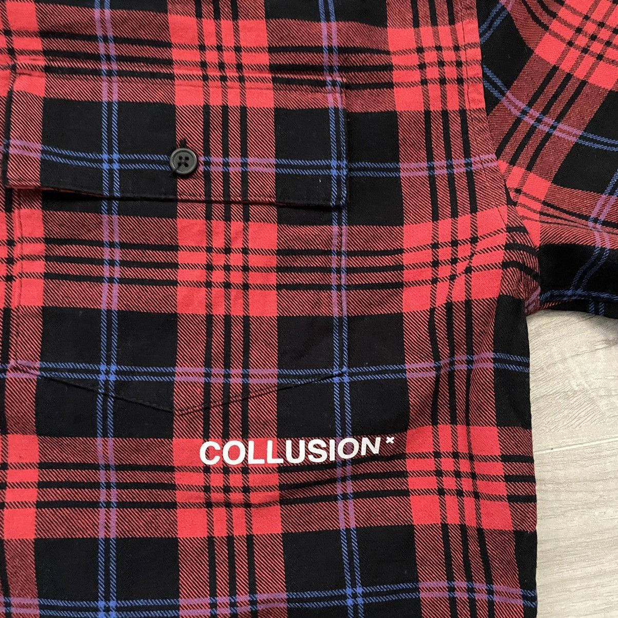 Flannel COLLUSION flannel shirt in red check Size XS Size US XS / EU 42 / 0 - 2 Thumbnail