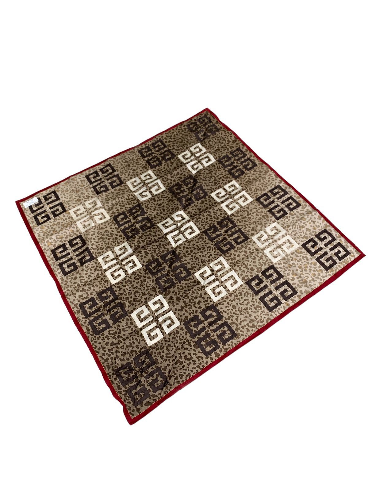 Givenchy GIVENCHY MONOGRAM LEOPARD MOTIVE HANDKERCHIEF Size ONE SIZE - 1 Thumbnail