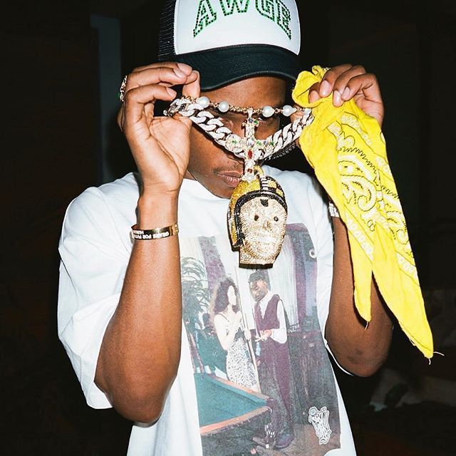 A$AP Rocky × AWGE Awge Studded Green Logo Cap | Grailed