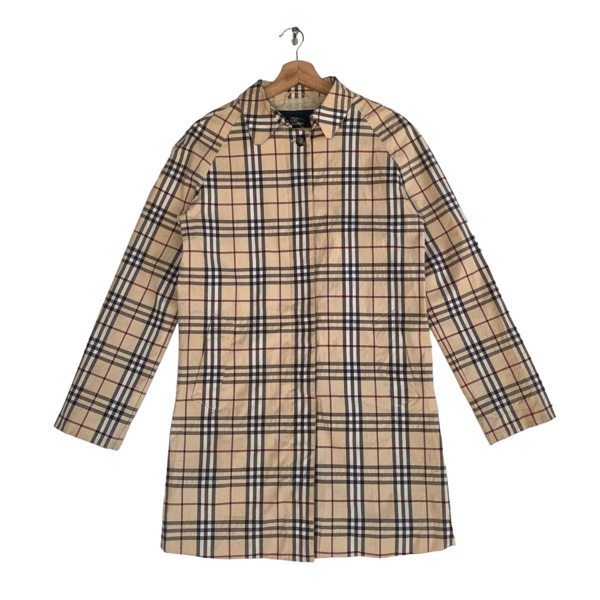 Made In Italy Nova Check Long Jacket