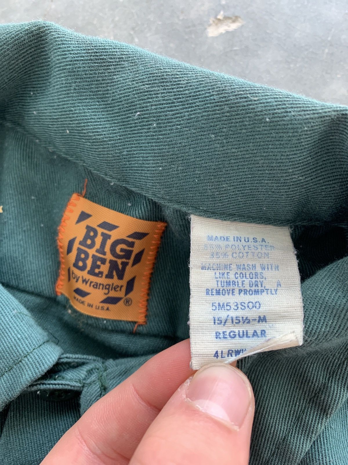 Vintage × Wrangler Vintage Wrangler Big Ben Work Shirt Size US M / EU 48-50 / 2 - 4 Thumbnail