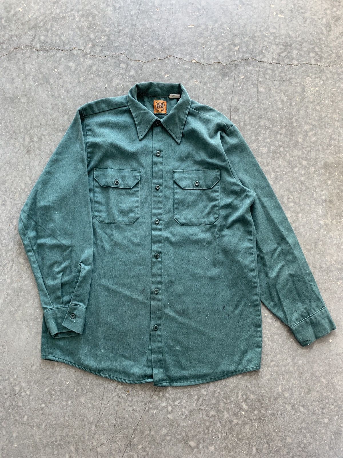 Vintage × Wrangler Vintage Wrangler Big Ben Work Shirt Size US M / EU 48-50 / 2 - 1 Thumbnail