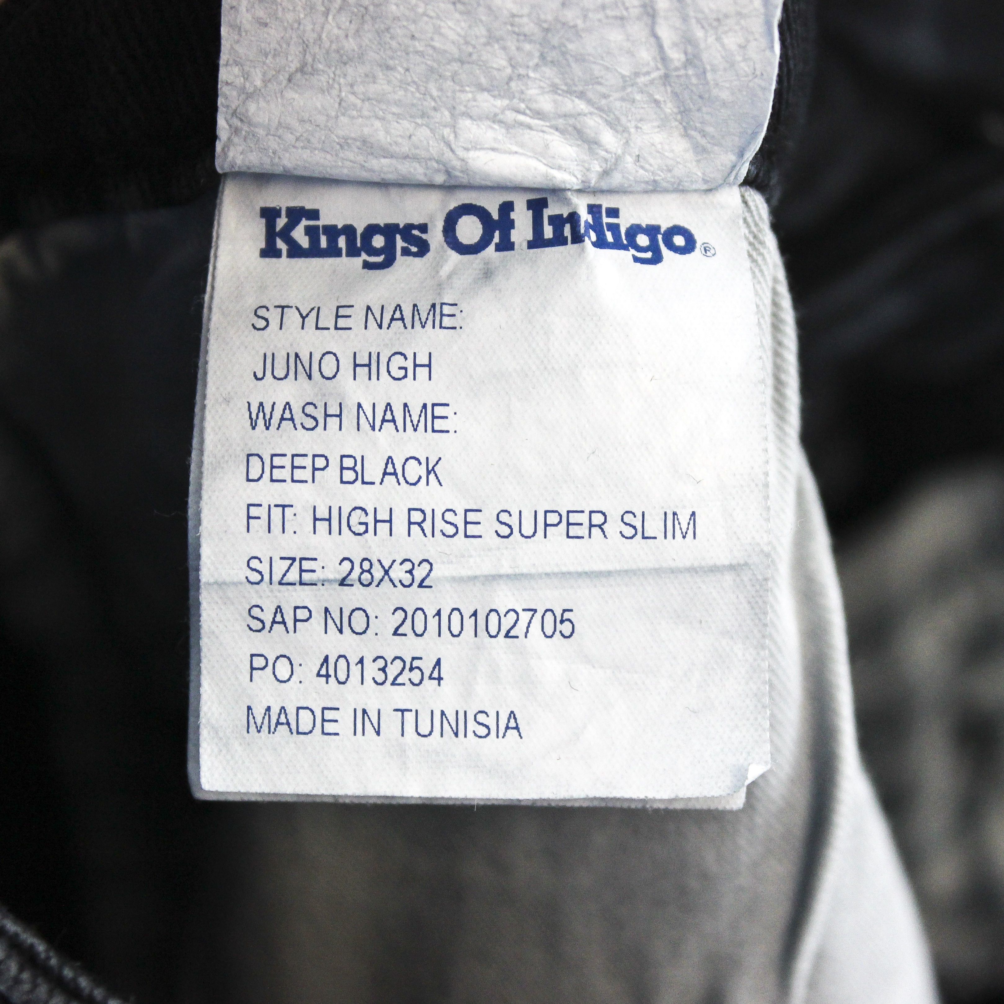 Designer × Other Kings Of Indigo Juno High W28 L32 Slim Jeans Pants Trousers Size 28" / US 6 / IT 42 - 6 Thumbnail