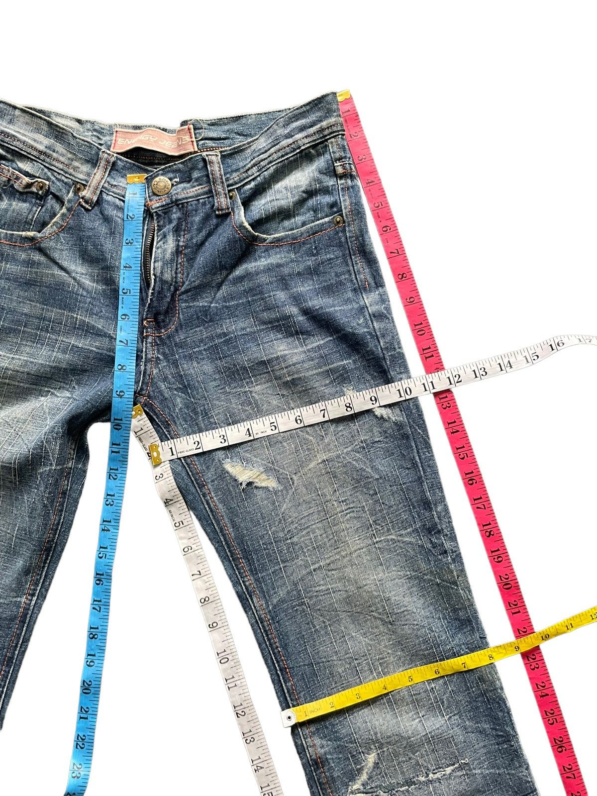 Energie Energy Jeans Distresed Denim Size US 31 - 18 Thumbnail