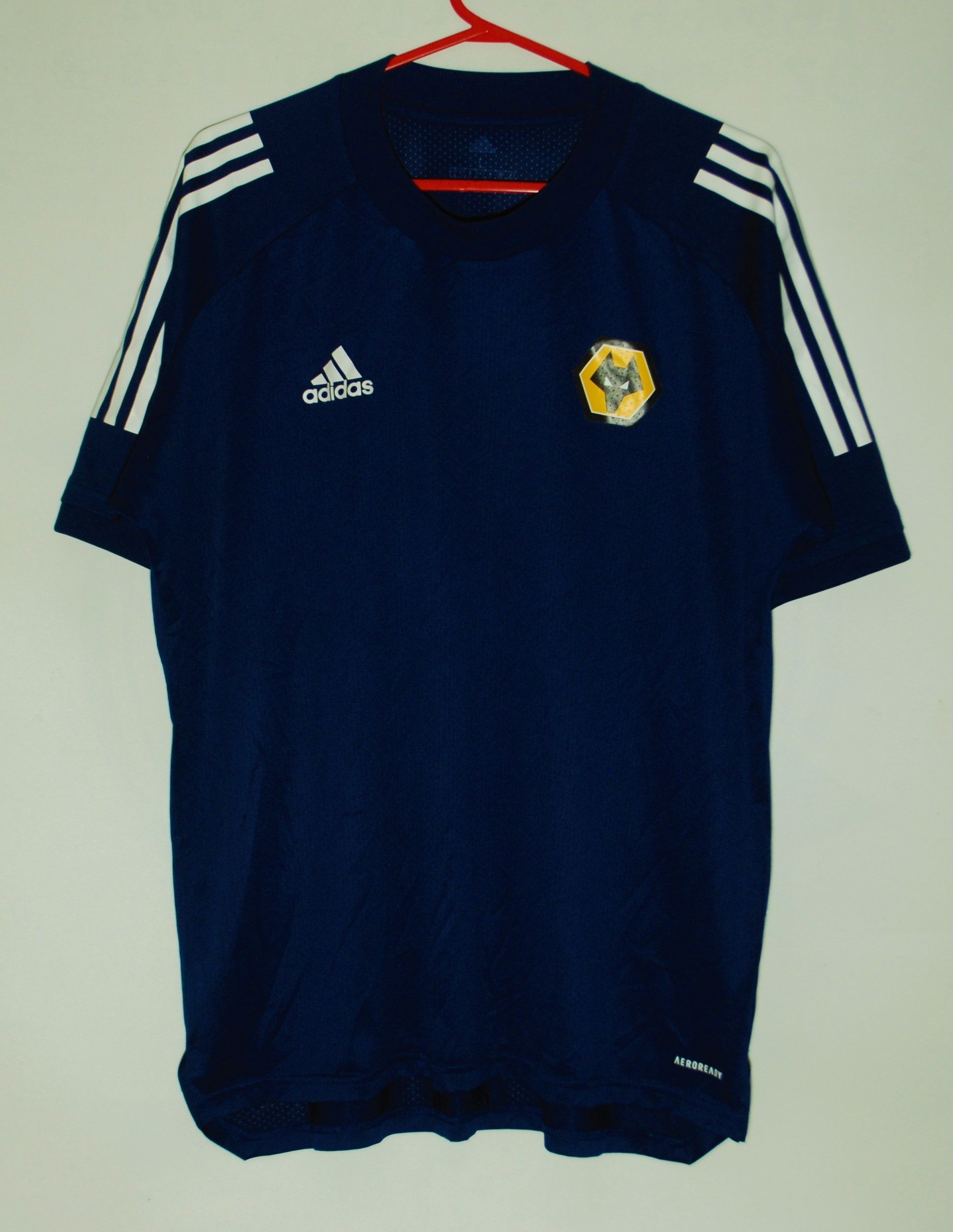 Adidas WOLVERHAMPTON WANDERERS FC 2020 TRAINING FOOTBALL SHIRT Size US L / EU 52-54 / 3 - 1 Thumbnail