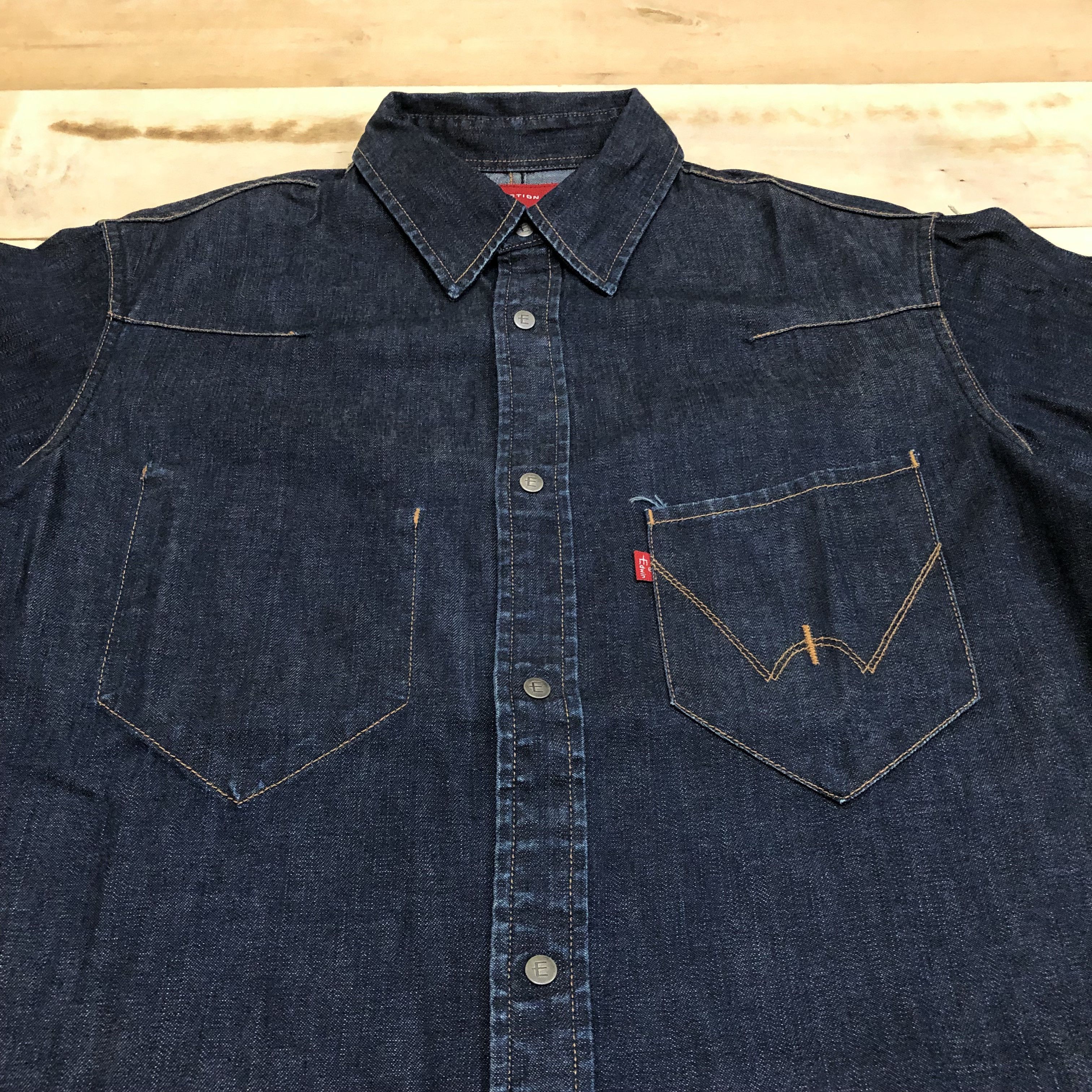 Edwin × Japanese Brand A185 EDWIN X EFUNCTION JAPAN DENIM JACKET Size US XL / EU 56 / 4 - 2 Thumbnail