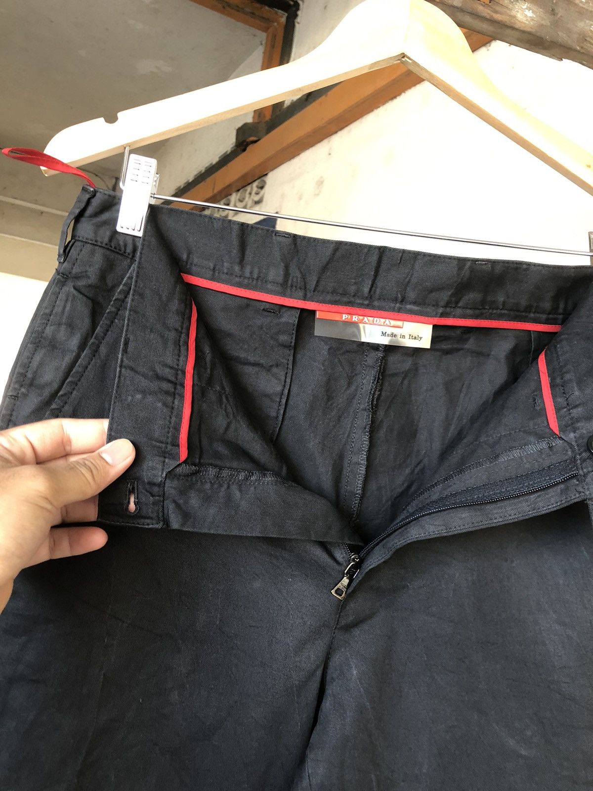 Prada Vintage Prada Minimalist Trousers Pants Size US 30 / EU 46 - 16 Thumbnail
