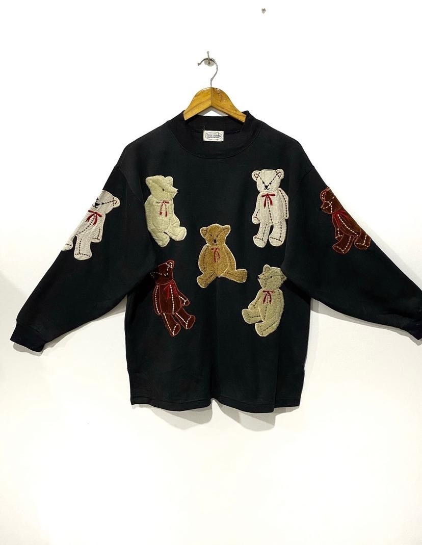 Japanese Brand 💥best offer💥Rare Sweatshirt Motif Bear nice designer Size US M / EU 48-50 / 2 - 1 Thumbnail