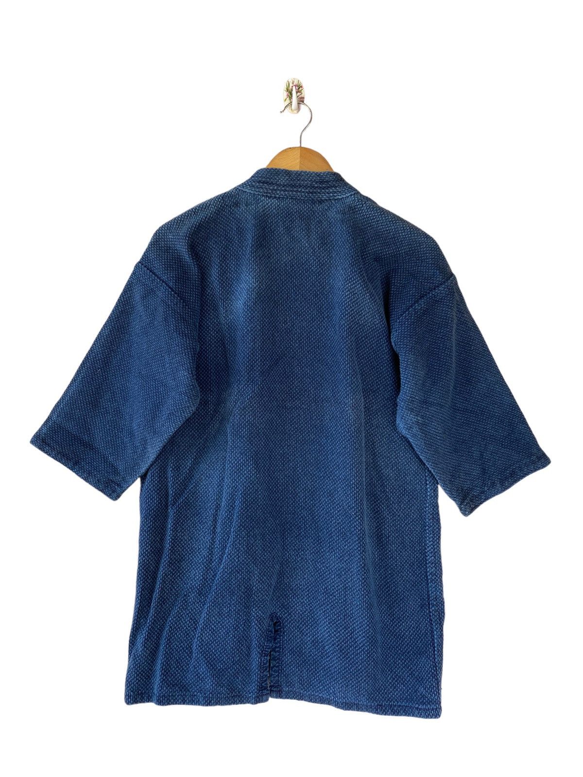 Indigo × Japanese Brand Vintage Japanese Indigo Sashiko - Traditional Craftsmanship Size US M / EU 48-50 / 2 - 2 Thumbnail