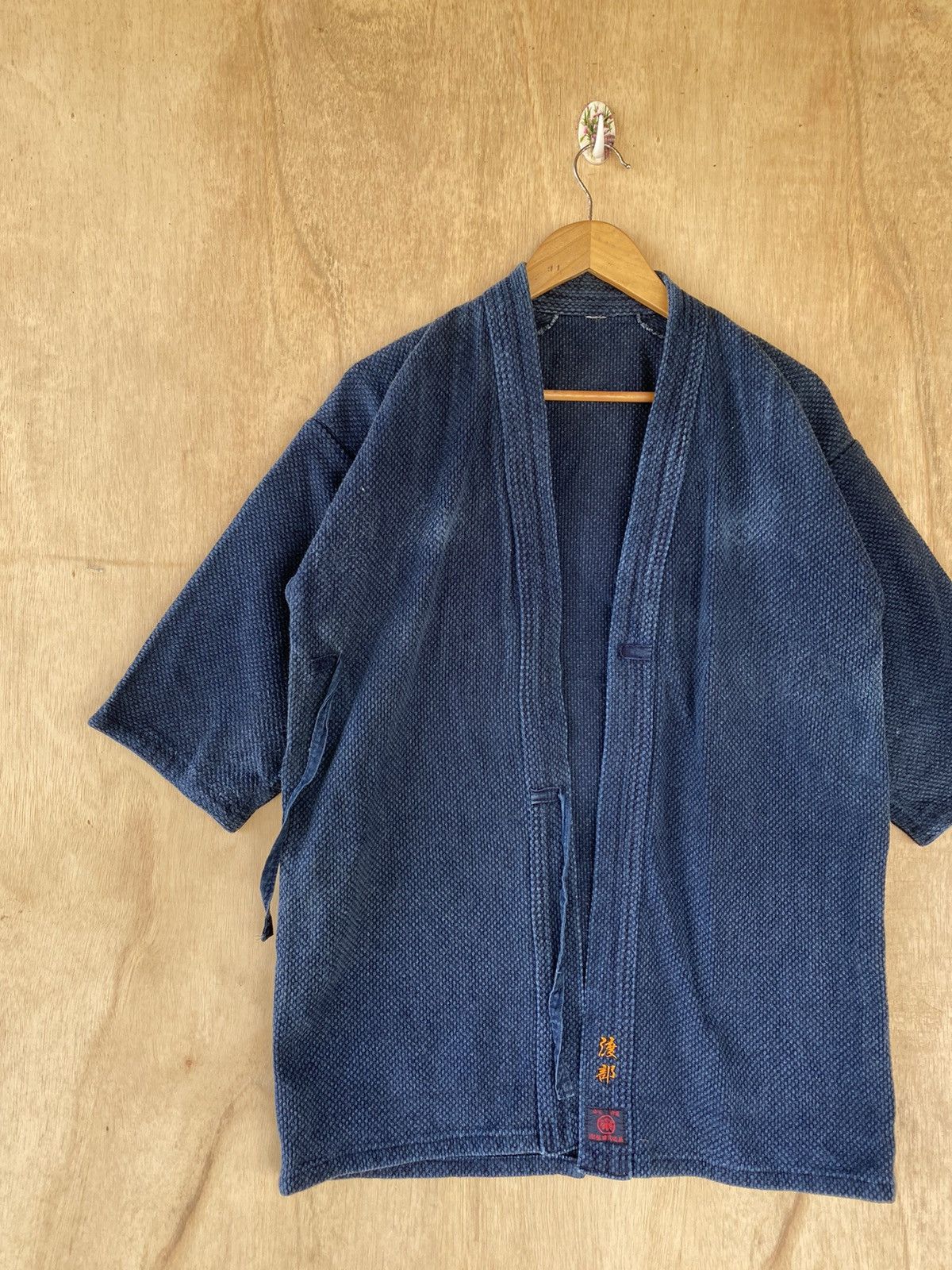 Indigo × Japanese Brand Vintage Japanese Indigo Sashiko - Traditional Craftsmanship Size US M / EU 48-50 / 2 - 4 Thumbnail