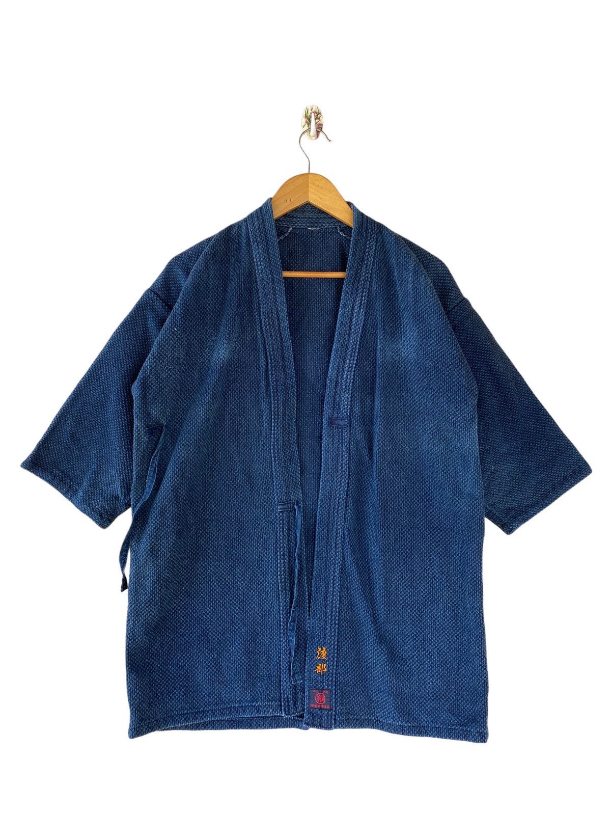 Indigo × Japanese Brand Vintage Japanese Indigo Sashiko - Traditional Craftsmanship Size US M / EU 48-50 / 2 - 1 Thumbnail