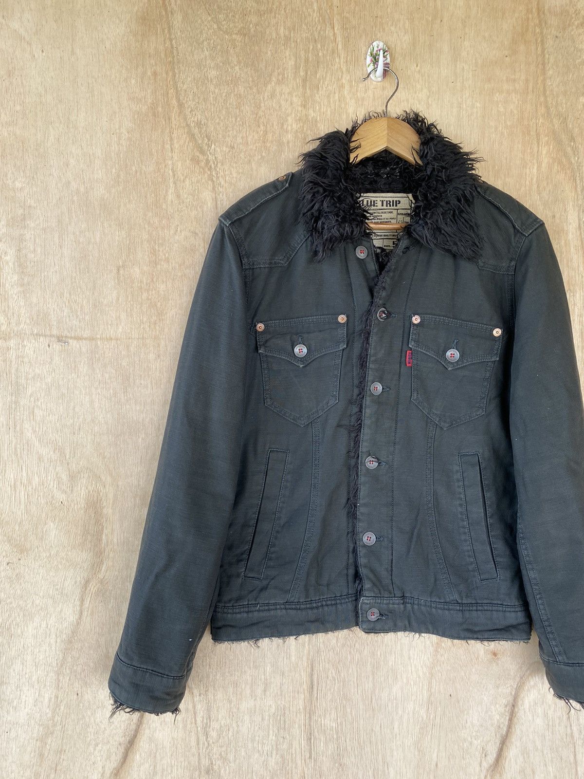 Edwin 🔥SALE🔥EDWIN TRUCKER JACKET WITH FUR LINING Size US M / EU 48-50 / 2 - 4 Thumbnail