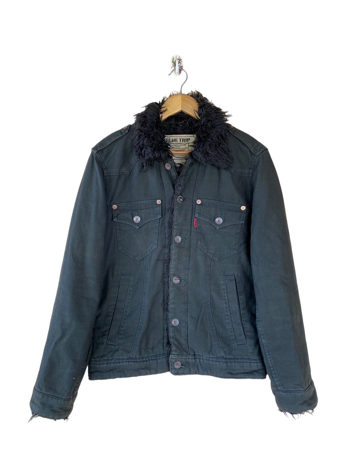 Edwin 🔥SALE🔥EDWIN TRUCKER JACKET WITH FUR LINING Size US M / EU 48-50 / 2 - 1 Thumbnail