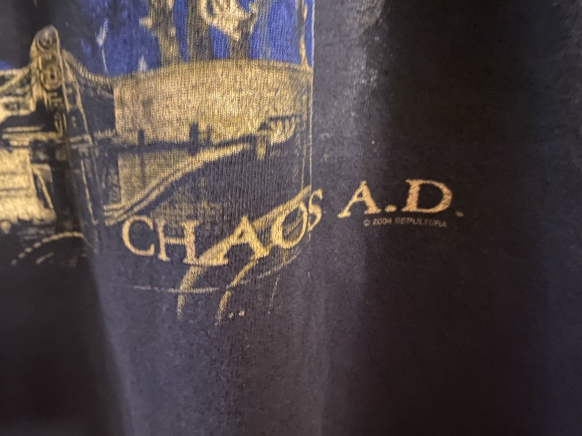 Band Tees × Vintage VINTAGE 2004 SEPULTURA CHAOS AD Size US M / EU 48-50 / 2 - 3 Thumbnail