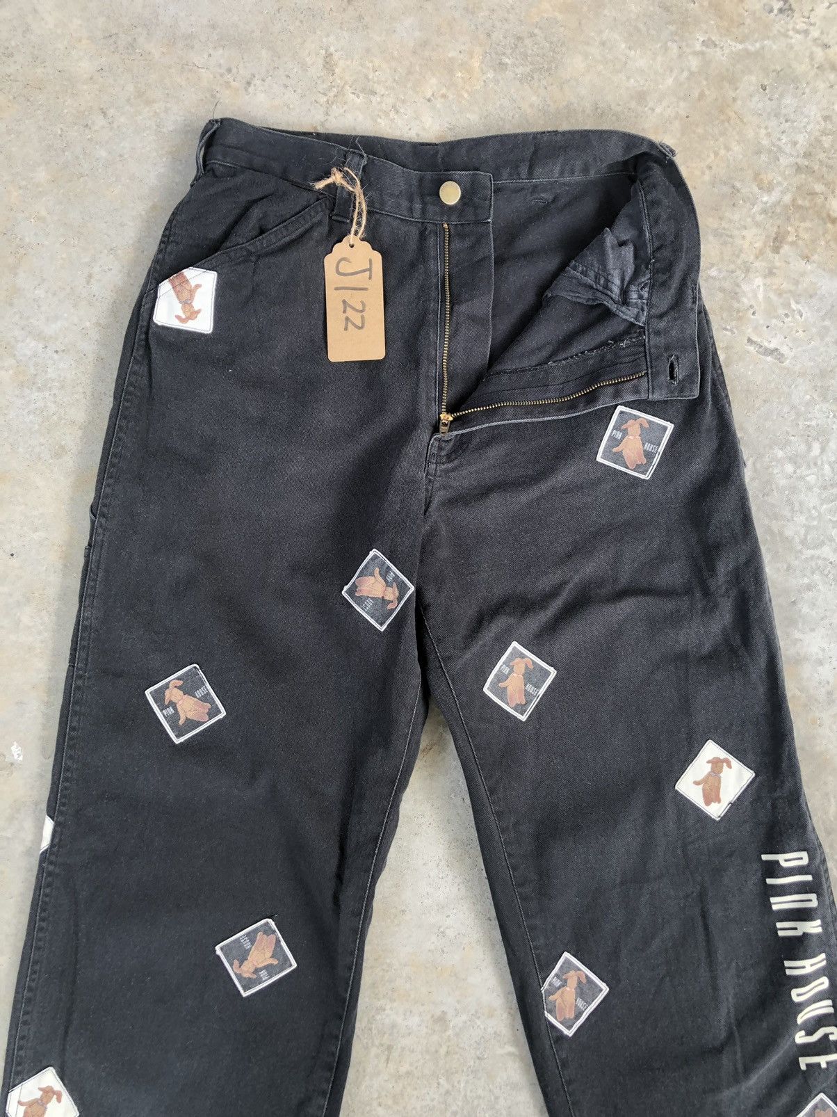 Pink House Pink House Patched Embroidered Carpenter Pants Baggy Size US 28 / EU 44 - 3 Thumbnail