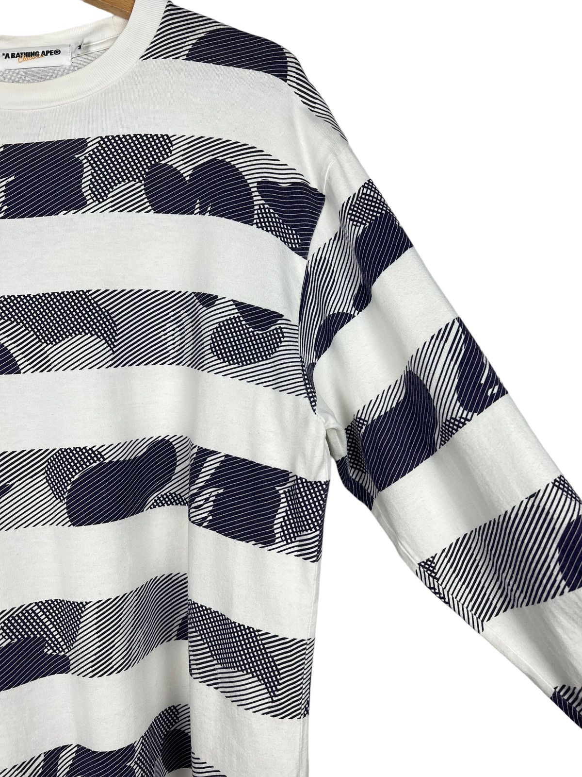 Bape Y2K Bape Purple Camo Stripes Longsleeve Shirt Size US M / EU 48-50 / 2 - 6 Thumbnail