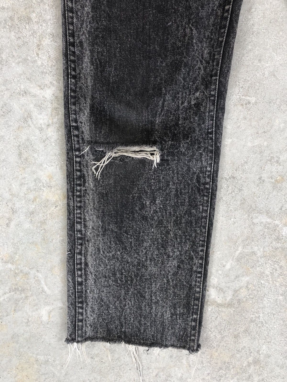 Japanese Brand Acid Wash Jeans Lee Riders Bleach Jeans Distressed Jeans Size US 33 - 6 Thumbnail