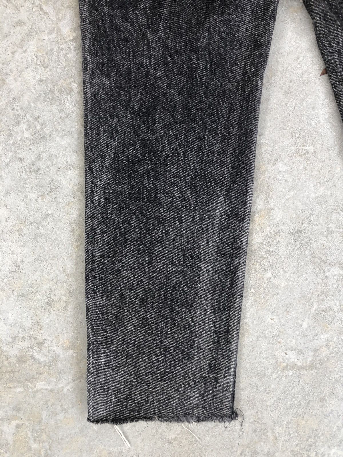 Japanese Brand Acid Wash Jeans Lee Riders Bleach Jeans Distressed Jeans Size US 33 - 12 Thumbnail