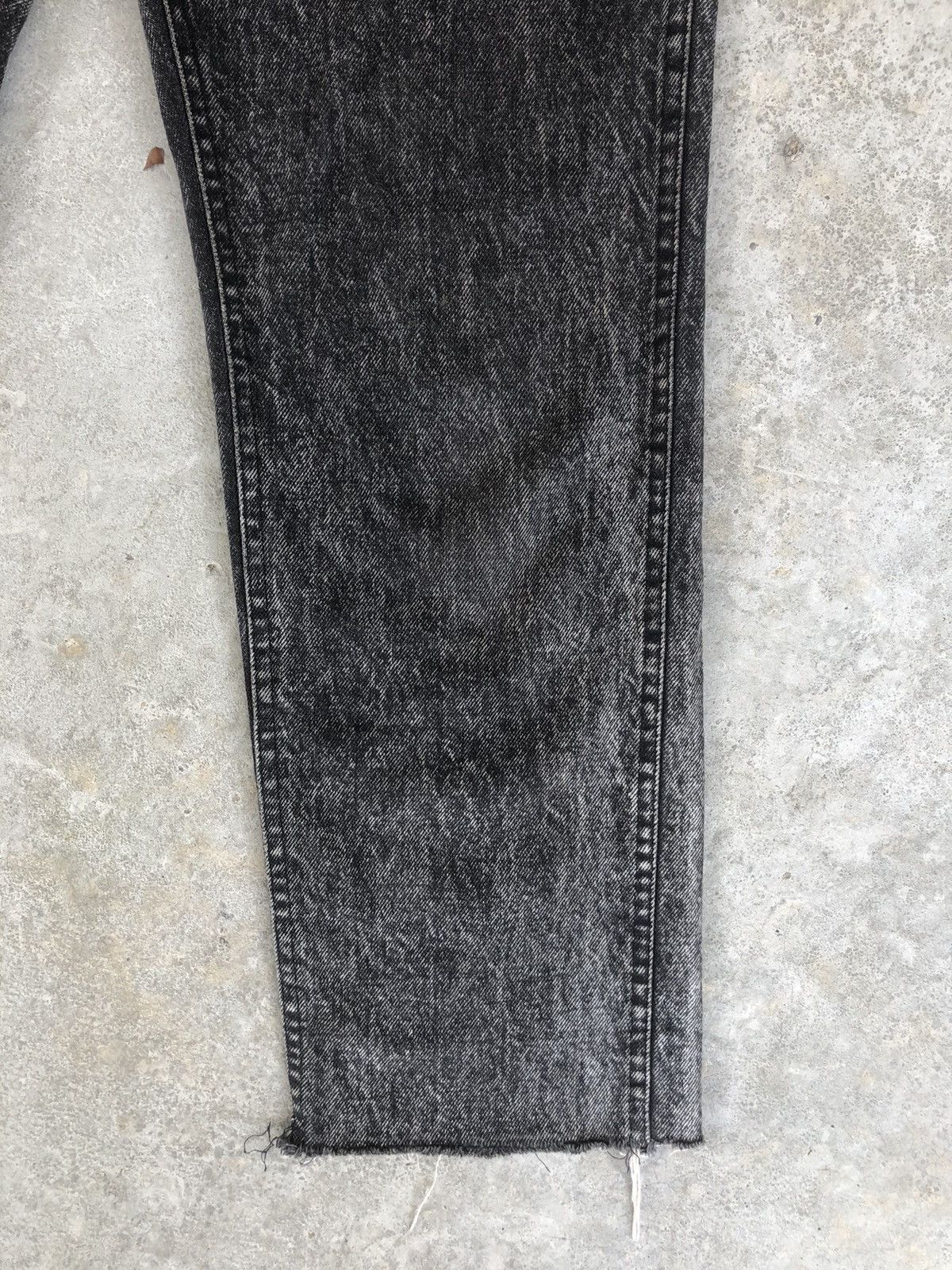 Japanese Brand Acid Wash Jeans Lee Riders Bleach Jeans Distressed Jeans Size US 33 - 7 Thumbnail