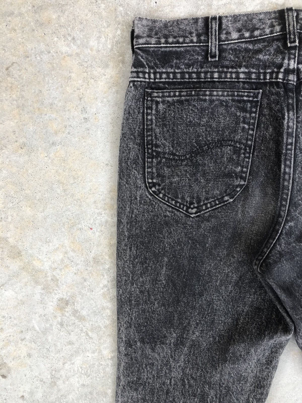 Japanese Brand Acid Wash Jeans Lee Riders Bleach Jeans Distressed Jeans Size US 33 - 9 Thumbnail