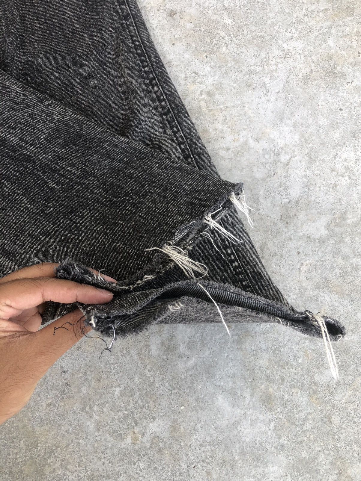 Japanese Brand Acid Wash Jeans Lee Riders Bleach Jeans Distressed Jeans Size US 33 - 15 Thumbnail