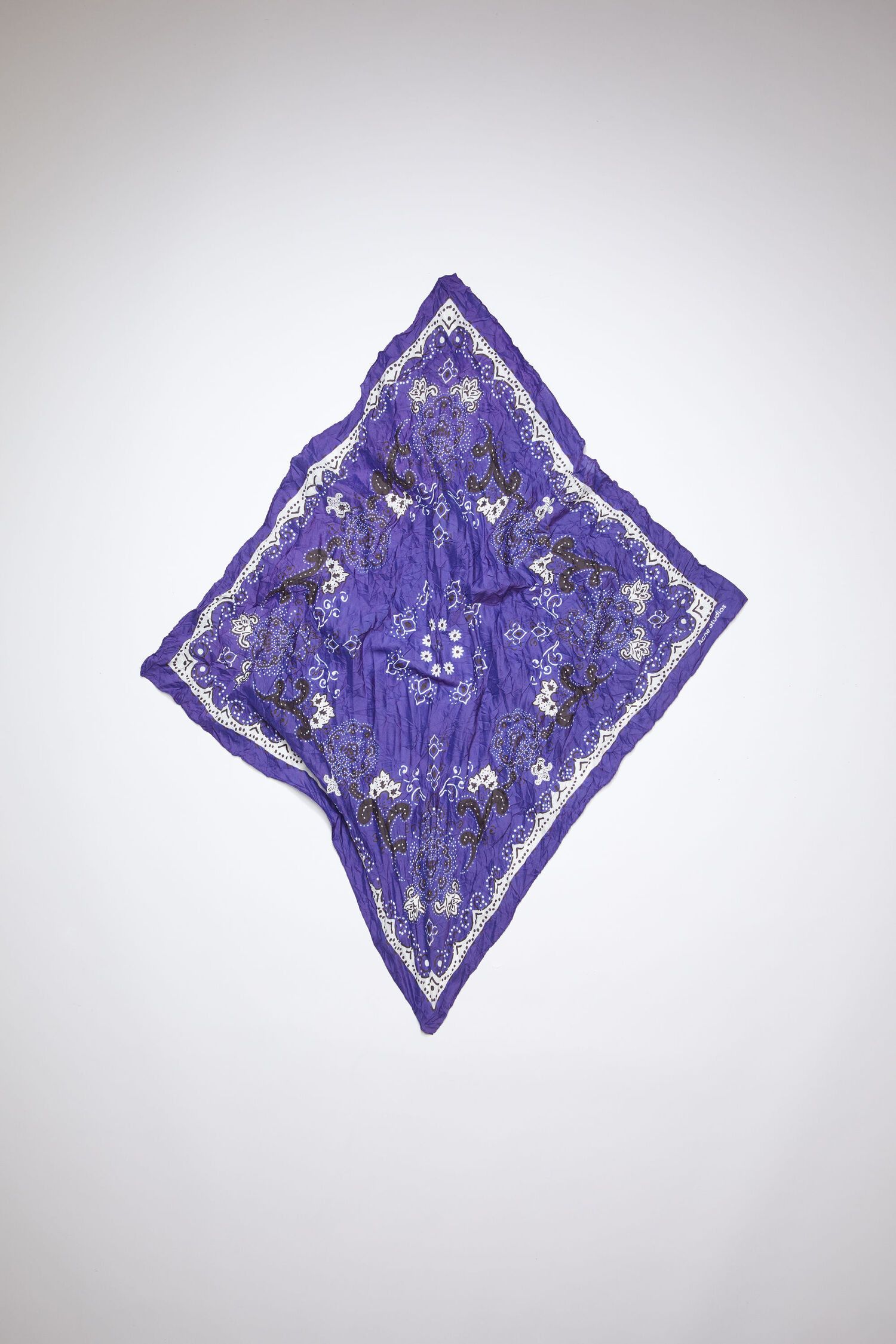 Acne Studios Acne Studios PAISLEY SCARF Blue/white Size ONE SIZE - 1 Thumbnail