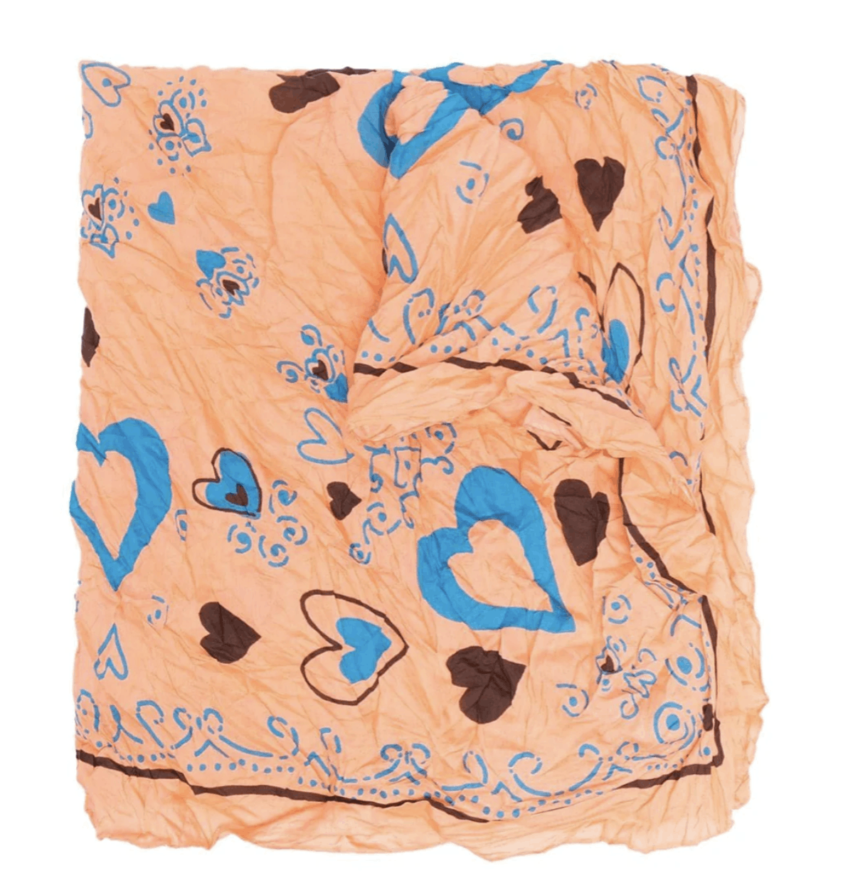 Acne Studios Acne Studio Heart Print Orange Scarf Size ONE SIZE - 2 Thumbnail