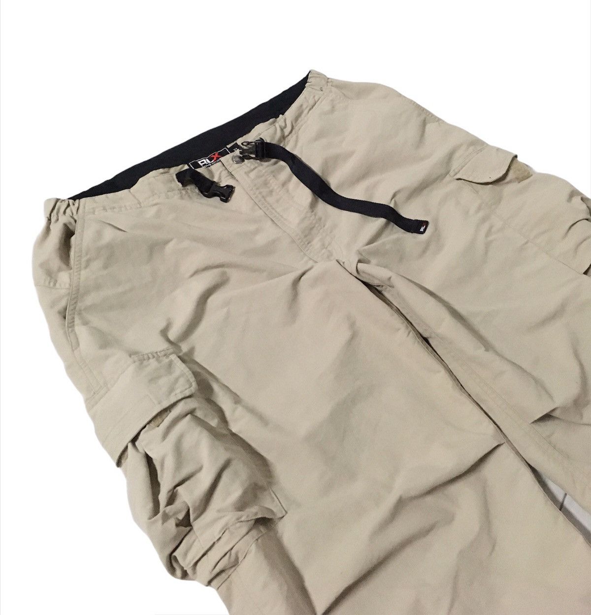 Vintage 🔥Rlx Polo Sport Cargo With Zipper Arm Slack Sweatpants Size US 35 - 4 Thumbnail