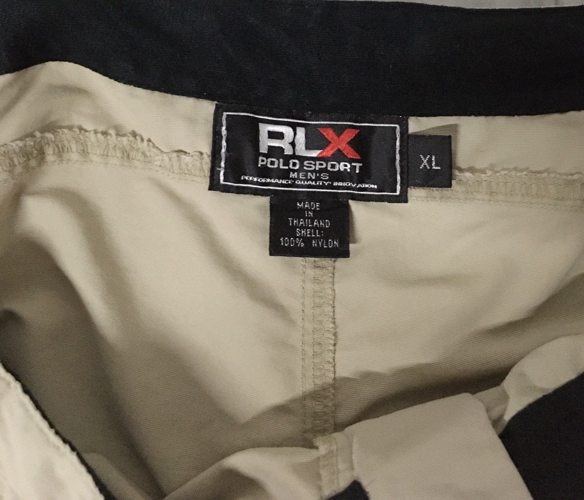 Vintage 🔥Rlx Polo Sport Cargo With Zipper Arm Slack Sweatpants Size US 35 - 7 Thumbnail