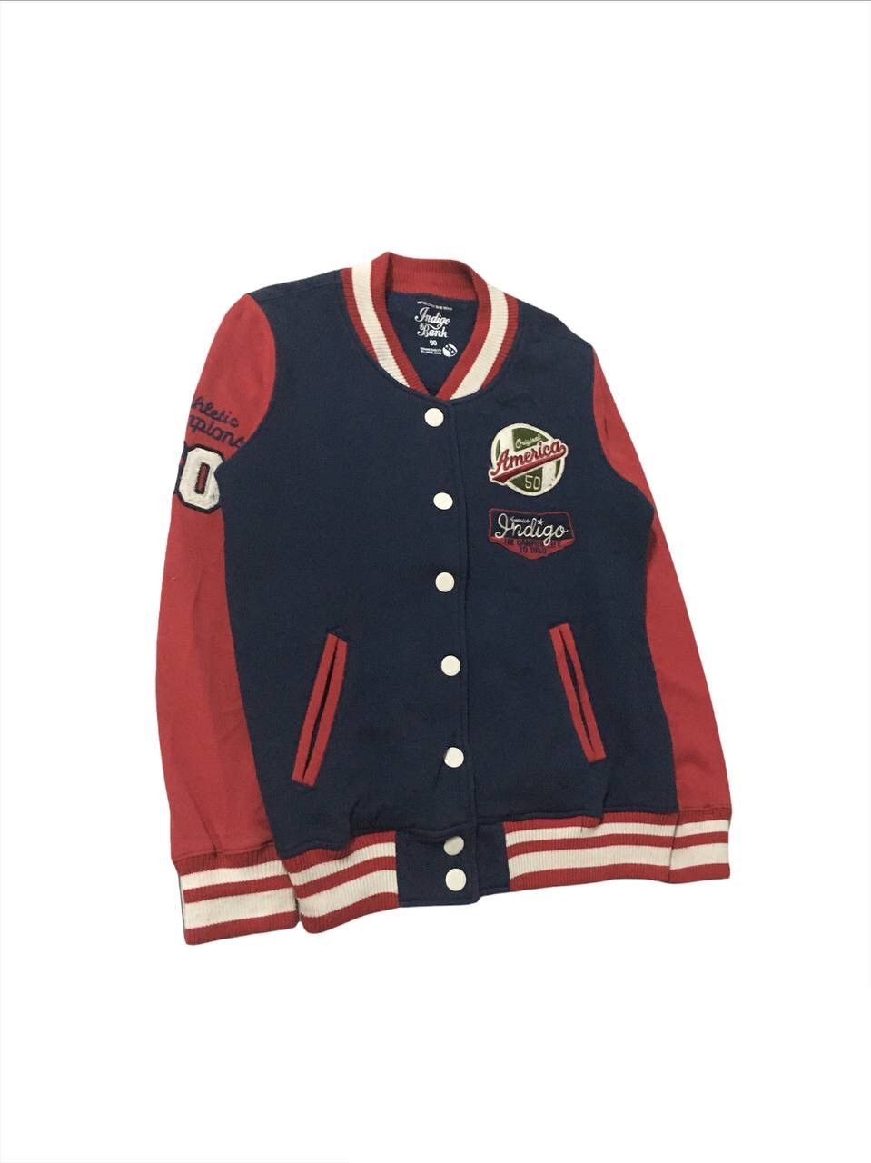 Indigo Indigo Bank America Varsity Jacket Size US S / EU 44-46 / 1 - 3 Thumbnail