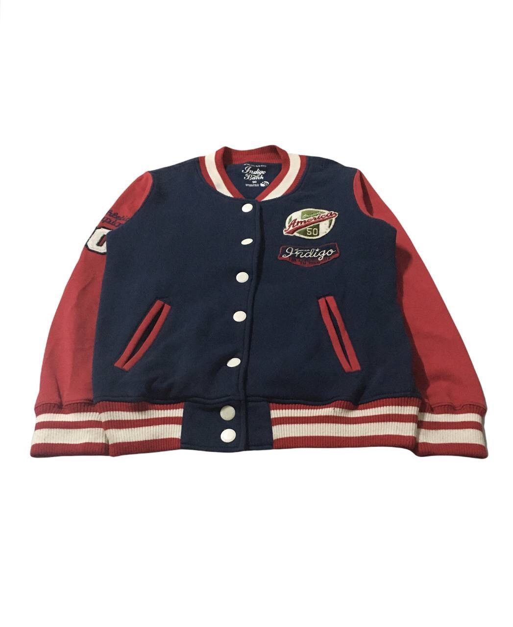 Indigo Indigo Bank America Varsity Jacket Size US S / EU 44-46 / 1 - 6 Thumbnail