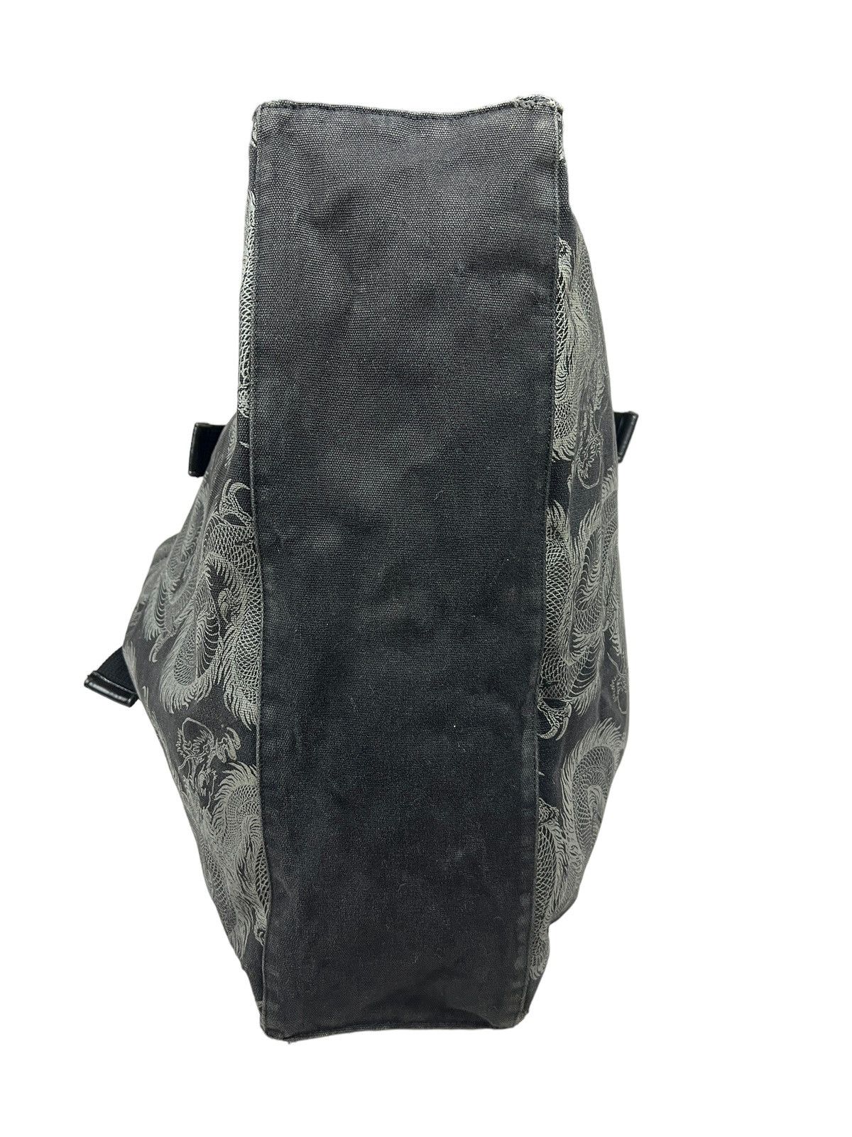 Japanese Brand Shin & Company Leather+Canvas Printed Bag Gaultier Style Size ONE SIZE - 14 Thumbnail