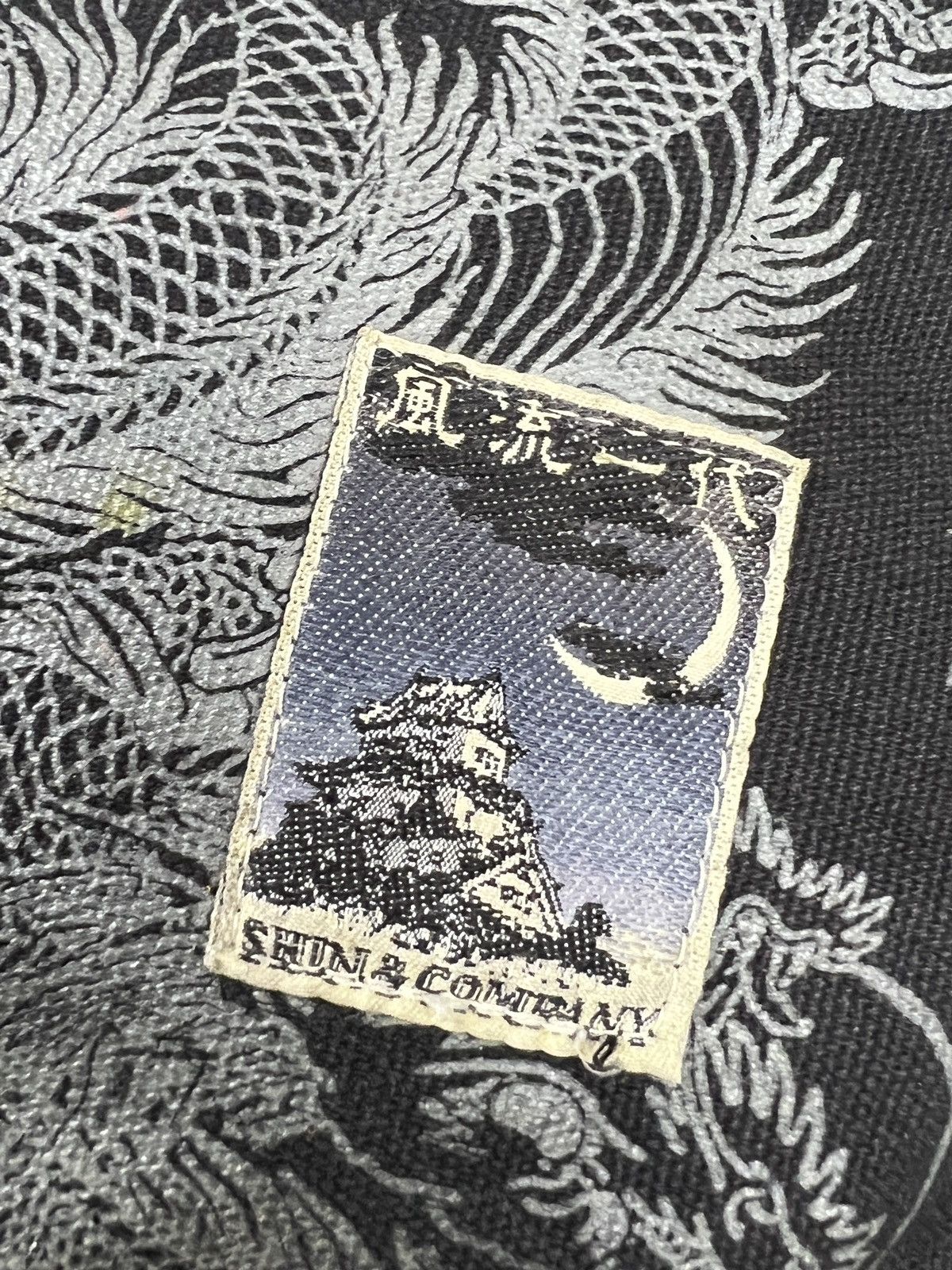 Japanese Brand Shin & Company Leather+Canvas Printed Bag Gaultier Style Size ONE SIZE - 18 Thumbnail
