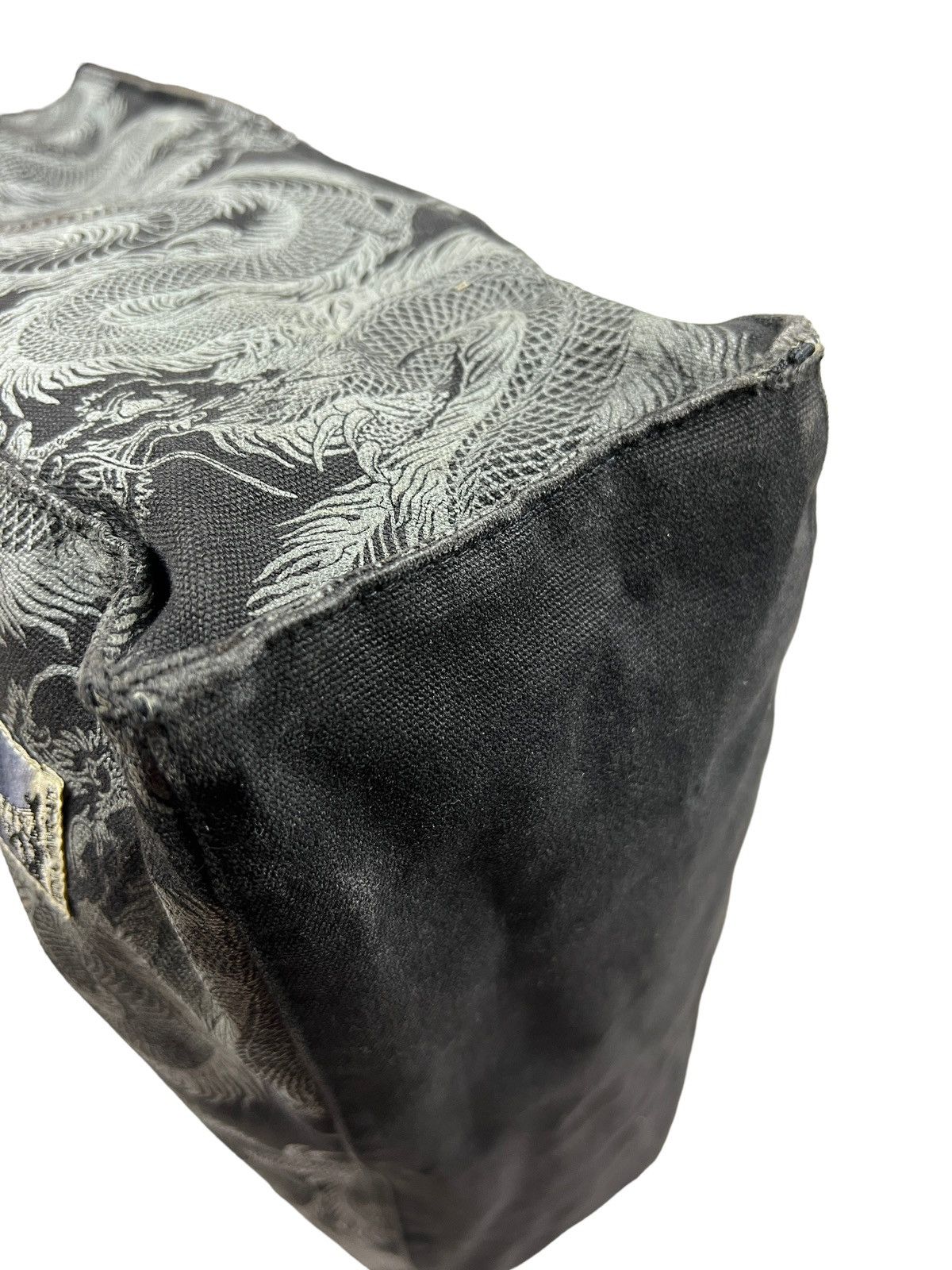 Japanese Brand Shin & Company Leather+Canvas Printed Bag Gaultier Style Size ONE SIZE - 13 Thumbnail