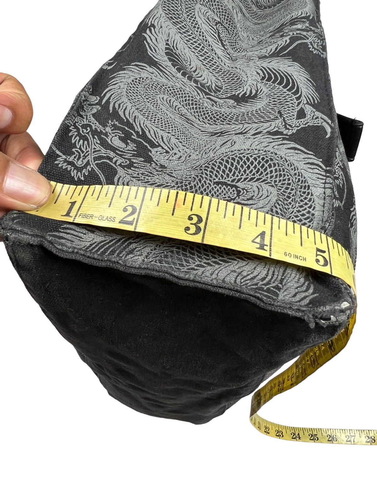 Japanese Brand Shin & Company Leather+Canvas Printed Bag Gaultier Style Size ONE SIZE - 11 Thumbnail