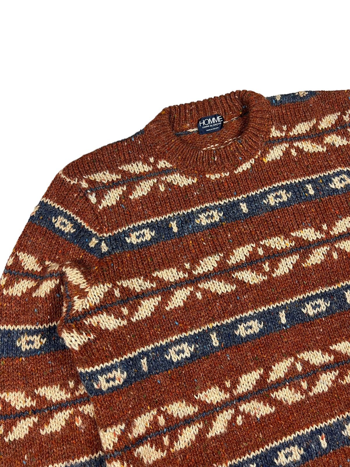 Comme des Garcons Homme Archive 80s Homme Comme Des Garçons Knit Sweater Size US L / EU 52-54 / 3 - 3 Thumbnail