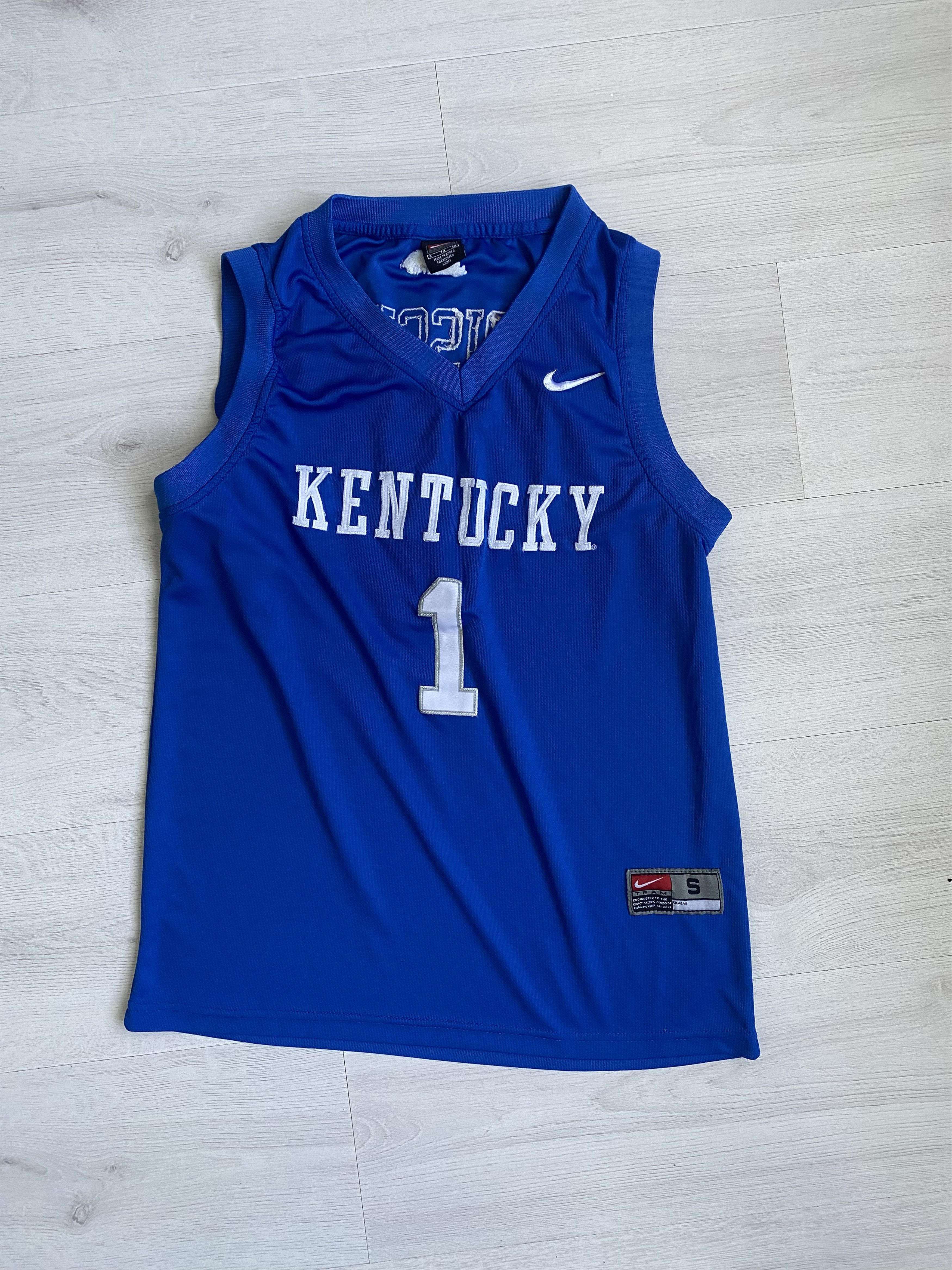 Kentucky Nike Elite Basketball Jersey #1 Skal Labissiere, image size:3500x4667