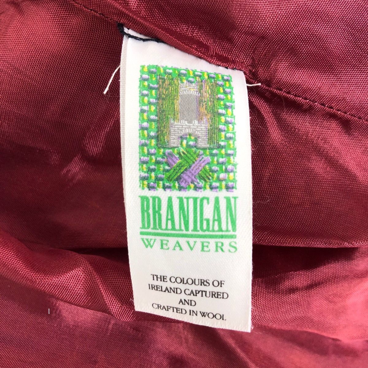 Vintage Branigan Weavers Ireland Knitted Wool Duffle Coat Checkered Size US XS / EU 42 / 0 - 10 Thumbnail