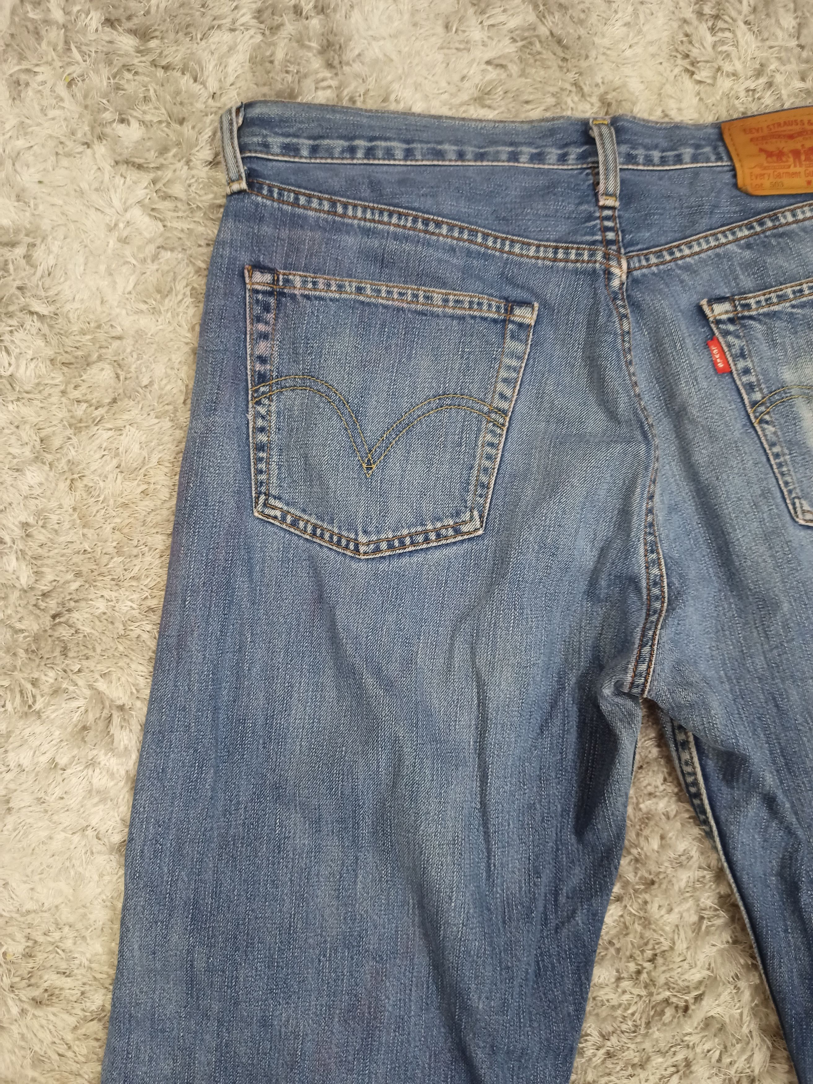 Levi's Vintage Clothing Vintage Levis 503 Sun Faded Jeans Made in Japan Size US 33 - 10 Thumbnail