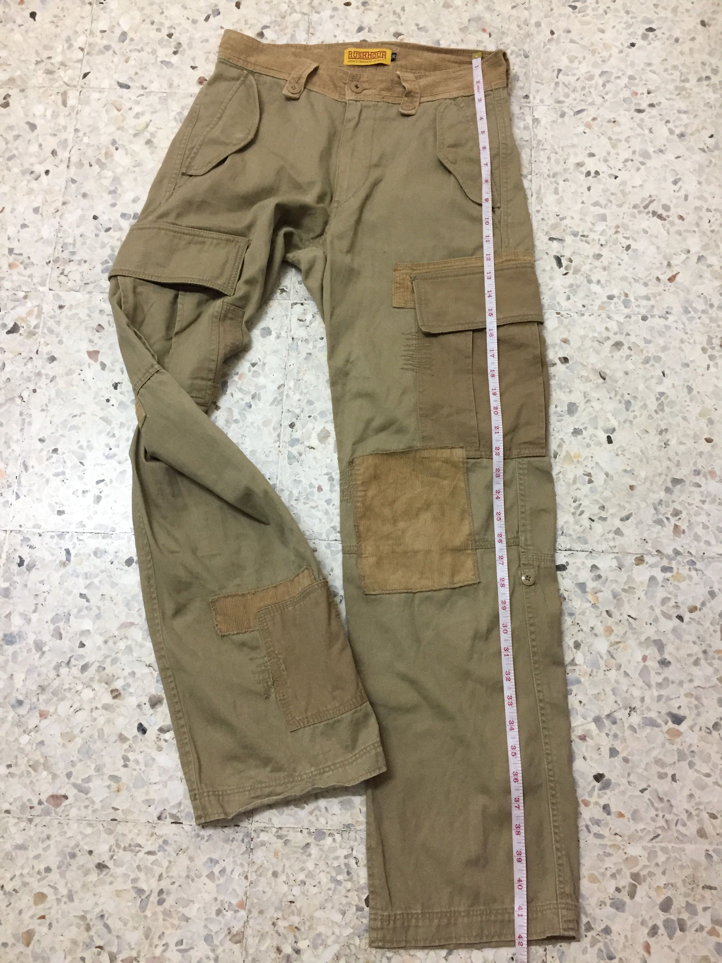 Vintage Japanese brand Rush Hour cargo patch work Size US 31 - 15 Thumbnail