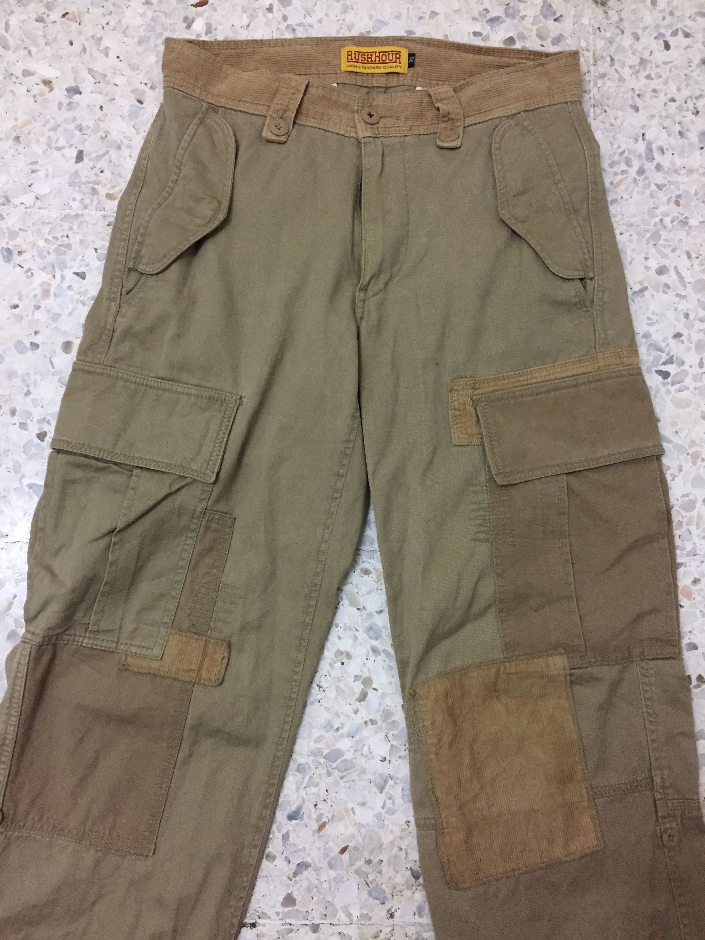 Vintage Japanese brand Rush Hour cargo patch work Size US 31 - 2 Thumbnail