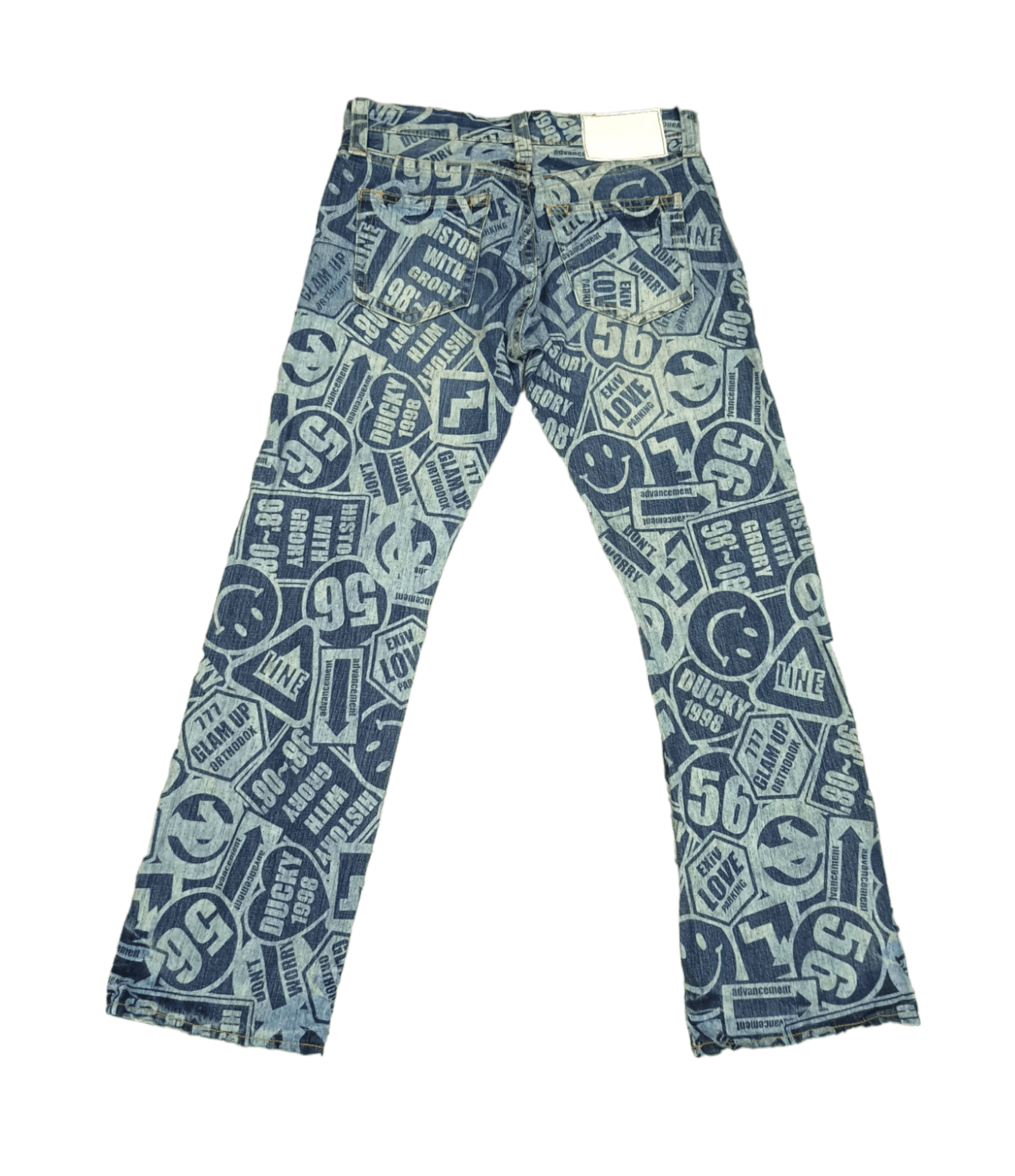 Japanese Brand CO & LU Full Printed Original Jeans Size US 31 - 2 Thumbnail