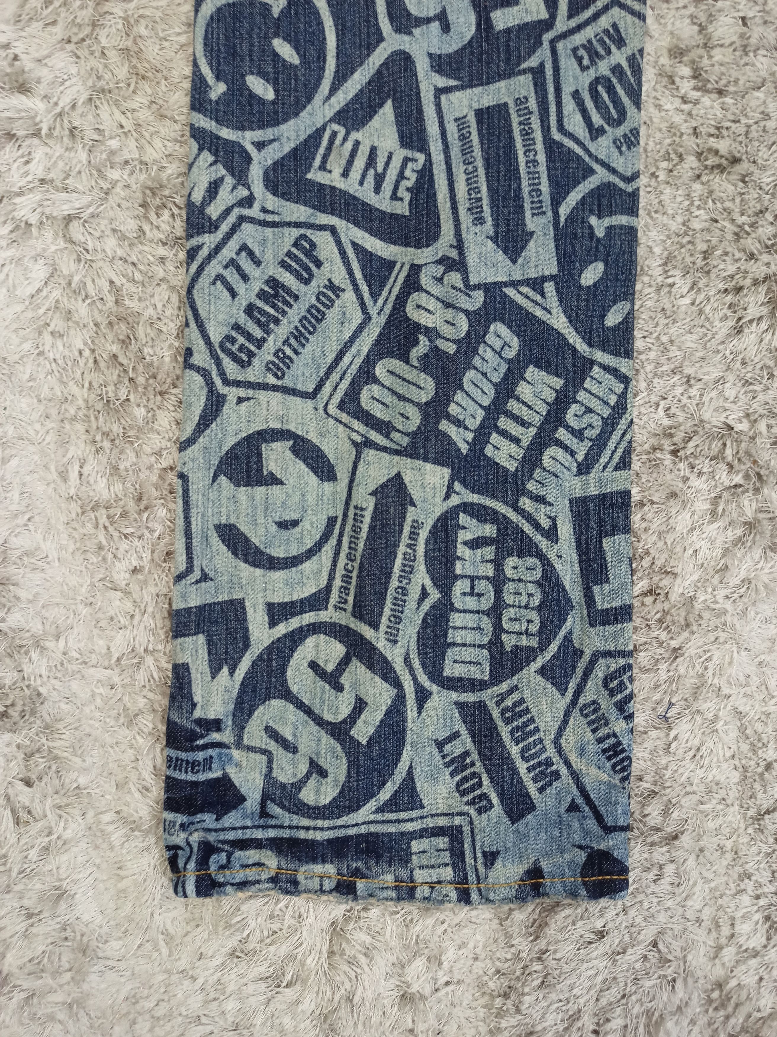 Japanese Brand CO & LU Full Printed Original Jeans Size US 31 - 15 Thumbnail